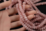 Peach Rose Pink Jade Beads Roundel 8mm - Full Strand 15.5 inch Strand AAA Quality Smooth
