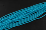 Clear Blue- High Quality in Roundel, 6mm, 8mm- Full 15.5 Inch Strand-15.5 inch Strand Smooth Crystal Beads