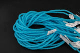 Clear Blue- High Quality in Roundel, 6mm, 8mm- Full 15.5 Inch Strand-15.5 inch Strand Smooth Crystal Beads