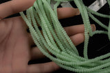 Soap Green - High Quality in Roundel, 6mm, 8mm- Full 15.5 Inch Strand-15.5 inch Strand Smooth Crystal Beads