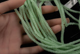 Soap Green - High Quality in Roundel, 6mm, 8mm- Full 15.5 Inch Strand-15.5 inch Strand Smooth Crystal Beads
