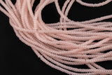 Peach Blush- High Quality in Roundel, 6mm, 8mm- Full 15.5 Inch Strand-15.5 inch Strand Smooth Crystal Beads