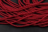 Maroon Red- High Quality in Roundel, 6mm, 8mm- Full 15.5 Inch Strand-15.5 inch Strand Smooth Crystal Beads