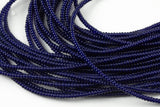 Sapphire Blue- High Quality in Roundel, 6mm, 8mm- Full 15.5 Inch Strand-15.5 inch Strand Smooth Crystal Beads