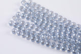 2str 10mm Crystal Beads Round Round Mystic Water Blue 6" strands