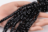 2str 8mm Crystal Beads Roundel Faceted Black 6" strands