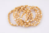 Natural Mother of Pearl Bracelet 7.5" Length Bracelet