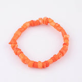 Natural Coral Bracelet 7.5" Length Bracelet