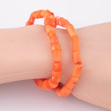 Natural Coral Bracelet 7.5" Length Bracelet