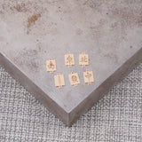 Mahjong Connectors - East West North South Middle Permanent Jewelry Connector 14kt Gold Filled Sterling Silver - Made from Scratch in USA