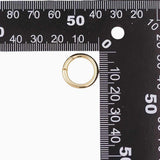 18k Gold PVD Carabiner Push Clasp round carabiner clasp high quality tarnish resistant 10mm 13mm 15mm 18mm