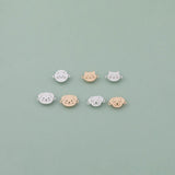 Cat Dog Face Connectors - 14kt gold filled or Sterling Silver - Made in the USA