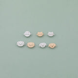 Cat Dog Face Connectors - 14kt gold filled or Sterling Silver - Made in the USA