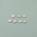 Cat Dog Face Connectors - 14kt gold filled or Sterling Silver - Made in the USA