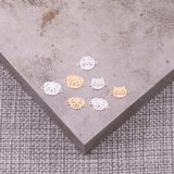 Cat Dog Face Connectors - 14kt gold filled or Sterling Silver - Made in the USA