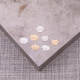 Cat Dog Face Connectors - 14kt gold filled or Sterling Silver - Made in the USA
