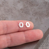 O Varsity Letter Football Ohio Connector Letter O or Zero 14K Gold Filled Sterling Silver Connectors Bracelet or Necklace Permanent Jewelry