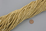 Ethiopian African Brass Beads, Roundelle 4mm, 24 inch long strands.