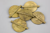 Natural Authentic African Ethiopian Large Brass Flat Coin 50/55mm 1 pc per Order Gemstone Beads