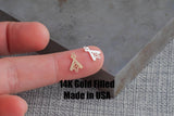 Baseball connector 14K Gold Filled Permanent Jewelry Base Ball and Bat Sports - sterling silver or gold filled permanent jewelry connector