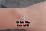 Baseball connector 14K Gold Filled Permanent Jewelry Base Ball and Bat Sports - sterling silver or gold filled permanent jewelry connector