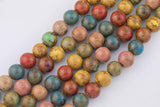 15mm 18mm Ceramic Multicolor Beads Real Porcelain China Beads Smooth Round Beads 15.5"
