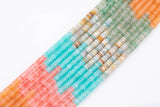 2x6mm Thin Heishi Beads Multi-color Heishi Rondelle Beads Smooth Rondelle Beads Size 15.5'' Strand African Opal