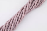 Light Grape Lavender Crystal - High Quality in Roundel, 6mm, 8mm- Full 15.5 Inch Strand-15.5 inch Strand Smooth Crystal Beads