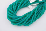 Emerald Green Teal - High Quality in Roundel, 6mm, 8mm- Full 15.5 Inch Strand-15.5 inch Strand Smooth Crystal Beads