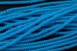 Ocean Blue- High Quality in Roundel, 6mm, 8mm- Full 15.5 Inch Strand-15.5 inch Strand Smooth Crystal Beads