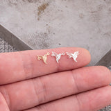 Hummingbird Connector 14K Gold Filled Permanent Jewelry Connectors 925 Sterling Silver 14K GF Humming Bird word connectors charm, pendant