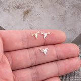 Hummingbird Connector 14K Gold Filled Permanent Jewelry Connectors 925 Sterling Silver 14K GF Humming Bird word connectors charm, pendant