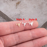 Hummingbird Connector 14K Gold Filled Permanent Jewelry Connectors 925 Sterling Silver 14K GF Humming Bird word connectors charm, pendant