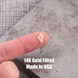 Boxing Gloves Connector 14K Gold Filled Permanent Jewelry Connectors 925 Sterling Silver 14K GF connectors charm, pendant