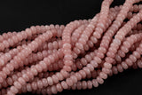 Peach Rose Pink Jade Beads Roundel 8mm - Full Strand 15.5 inch Strand AAA Quality Smooth