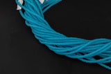 Clear Blue- High Quality in Roundel, 6mm, 8mm- Full 15.5 Inch Strand-15.5 inch Strand Smooth Crystal Beads