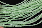 Soap Green - High Quality in Roundel, 6mm, 8mm- Full 15.5 Inch Strand-15.5 inch Strand Smooth Crystal Beads