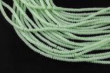 Soap Green - High Quality in Roundel, 6mm, 8mm- Full 15.5 Inch Strand-15.5 inch Strand Smooth Crystal Beads