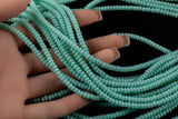 Soap Ocean Blue - High Quality in Roundel, 6mm, 8mm- Full 15.5 Inch Strand-15.5 inch Strand Smooth Crystal Beads