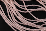 Peach Blush- High Quality in Roundel, 6mm, 8mm- Full 15.5 Inch Strand-15.5 inch Strand Smooth Crystal Beads