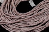 Light pastel lavender- High Quality in Roundel, 6mm, 8mm- Full 15.5 Inch Strand-15.5 inch Strand Smooth Crystal Beads
