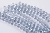 2str 10mm Crystal Beads Round Round Mystic Water Blue 6" strands