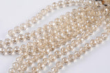 2str 10mm Crystal Beads Round Faceted Champagne 6" strands