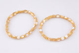 Natural Mother of Pearl Bracelet 7.5" Length Bracelet