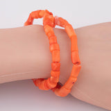 Natural Coral Bracelet 7.5" Length Bracelet