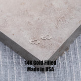 Lion Connector Permanent Jewelry Connector or Charm- Intricate Detail - 14kt gold filled or Sterling Silver - Made in the USA