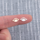 Football Connector Permanent Jewelry Connectors 14K Gold Filled or 925 Sterling Silver Gold Filled Connectors Bracelet Necklace Supply