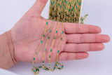 Umbre Enamel Chain for Permanent Jewelry by Yard, pvd Stainless Plating Wholesale bulk Roll Chain Jewelry