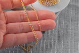 14kt Mix Metal Gold Filled Silver 1.2mm Satellite Chain - Cable Chain with 2.3mm Balls - Chain for Permanent Jewelry - USA made