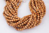 Natural Golden Sandalwood !Strong Scent! Smooth Round Beads 6mm 8mm 10mm 12mm 15.5" Strand Very Fragrant!